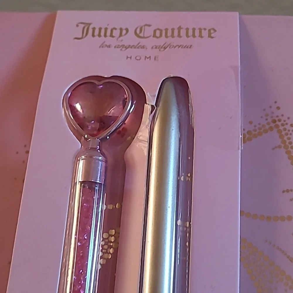 Juicy Couture Pink Journal with Heart Pens - Picture 7 of 9